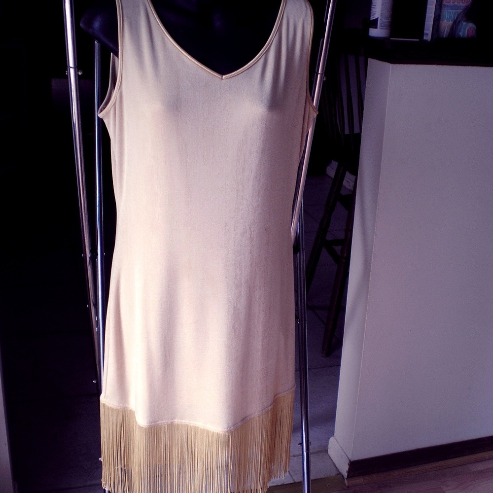 Solid Gold Dress Rich in Color